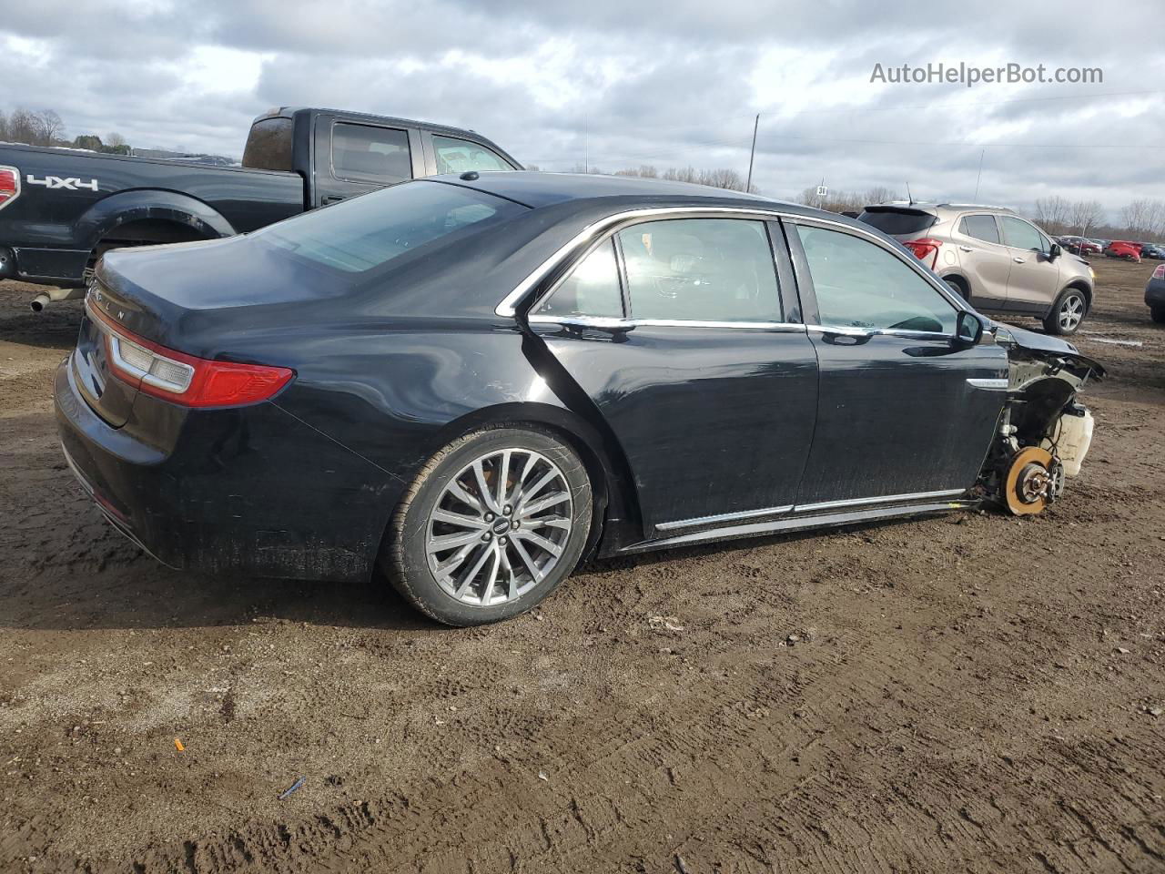 2017 Lincoln Continental Select Черный vin: 1LN6L9TK3H5618698