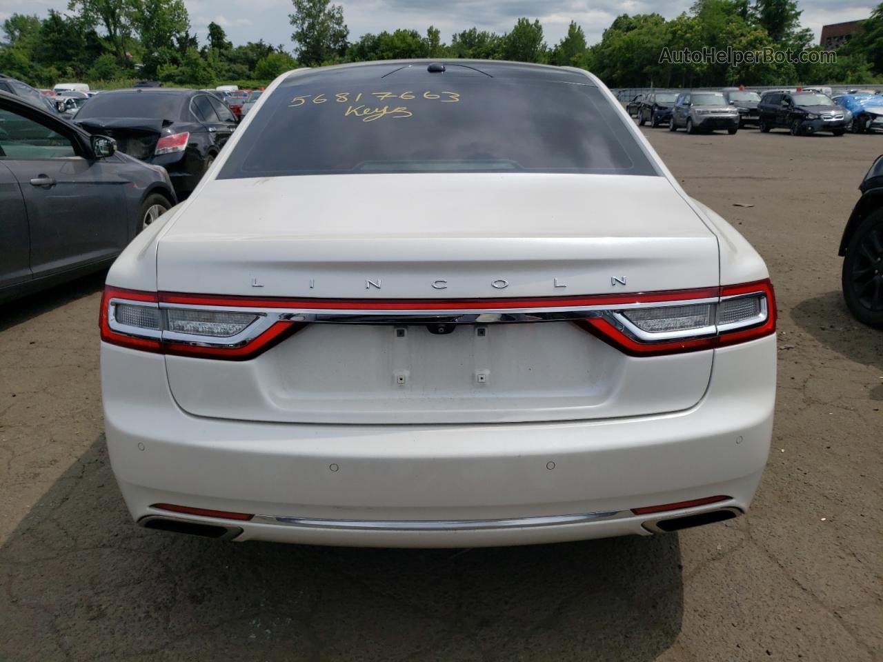 2017 Lincoln Continental Select Белый vin: 1LN6L9TP0H5611770