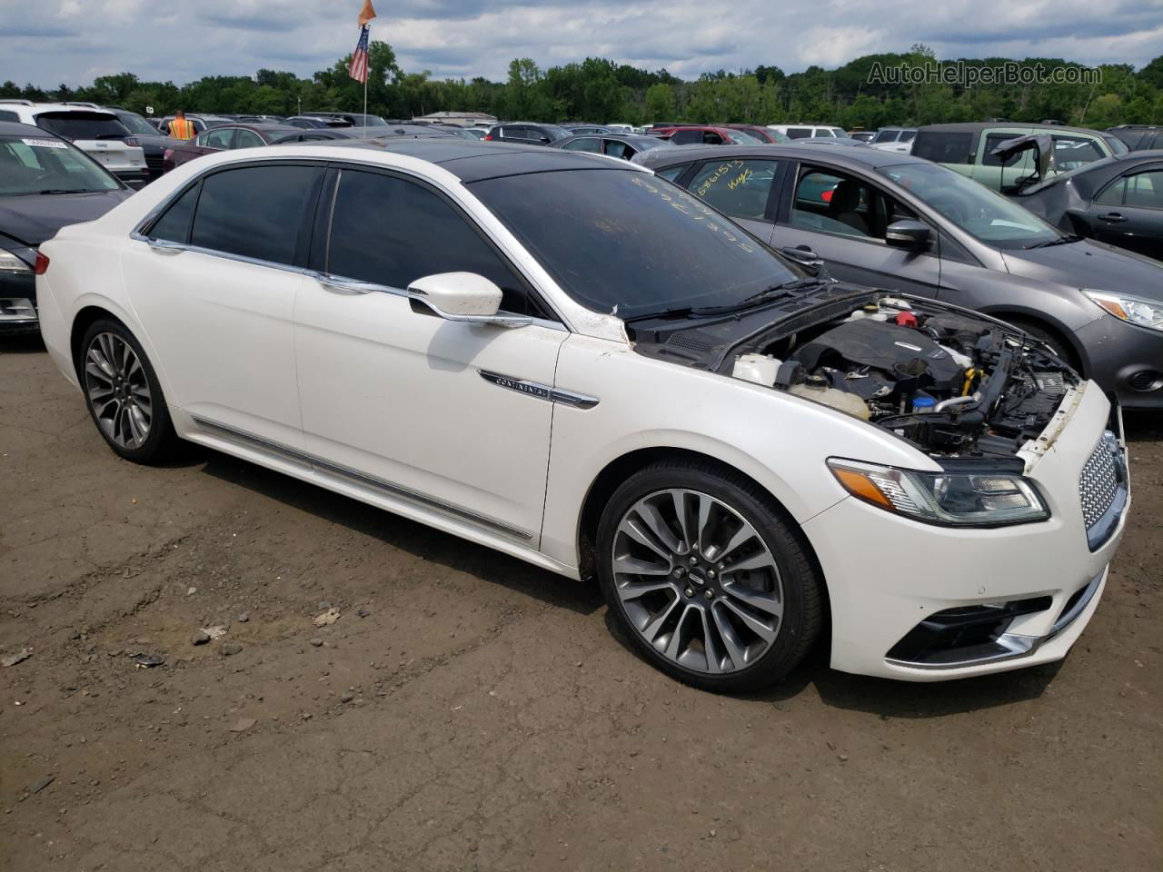 2017 Lincoln Continental Select Белый vin: 1LN6L9TP0H5611770