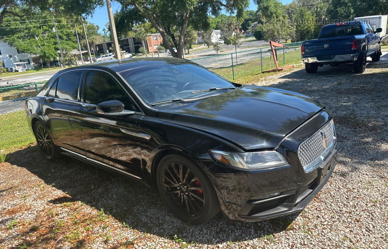 2017 Lincoln Continental Select Black vin: 1LN6L9TP1H5606139