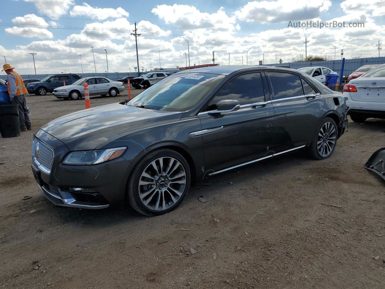 2017 Lincoln Continental Select Gray vin: 1LN6L9TP2H5600866