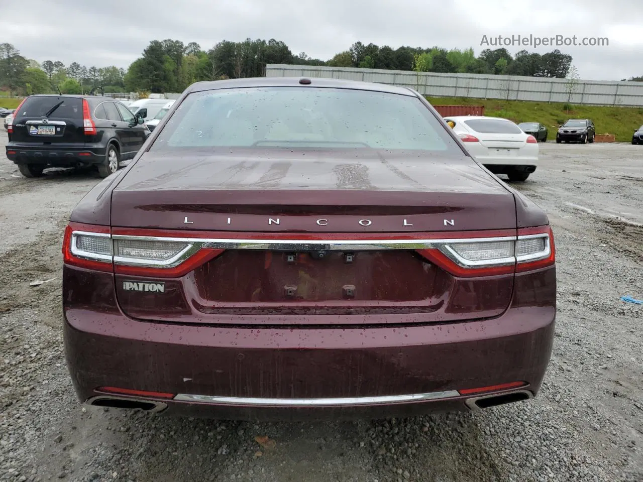 2017 Lincoln Continental Select Burgundy vin: 1LN6L9TP2H5618770