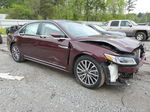 2017 Lincoln Continental Select Burgundy vin: 1LN6L9TP2H5618770