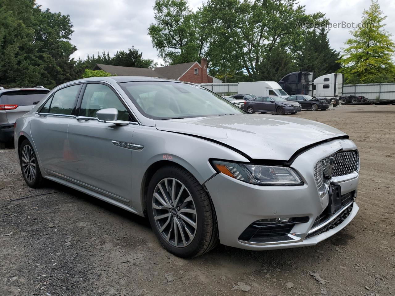 2017 Lincoln Continental Select Silver vin: 1LN6L9TPXH5611498