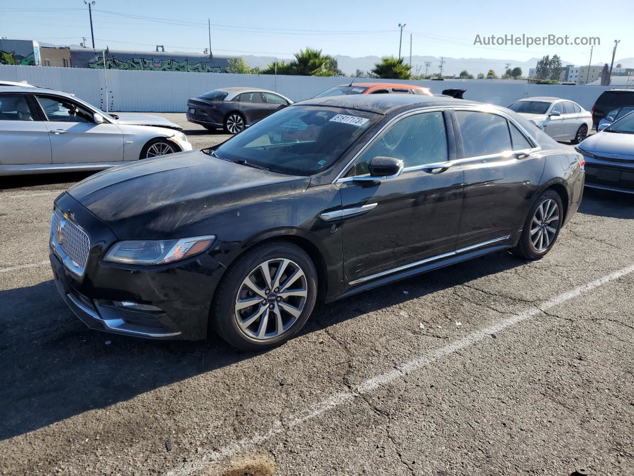 2017 Lincoln Continental  Черный vin: 1LN6L9UK1H5605186