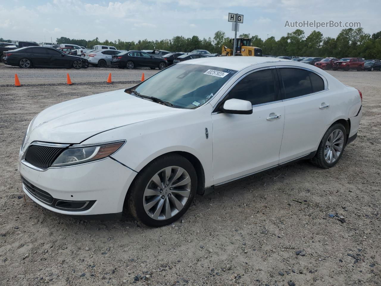 2014 Lincoln Mks  White vin: 1LNHL9DK2EG603164