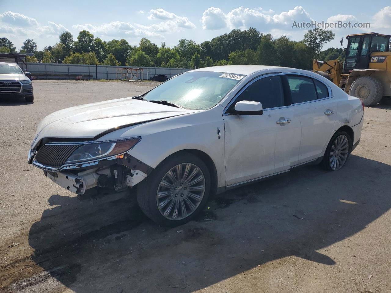 2014 Lincoln Mks  White vin: 1LNHL9DK2EG606985