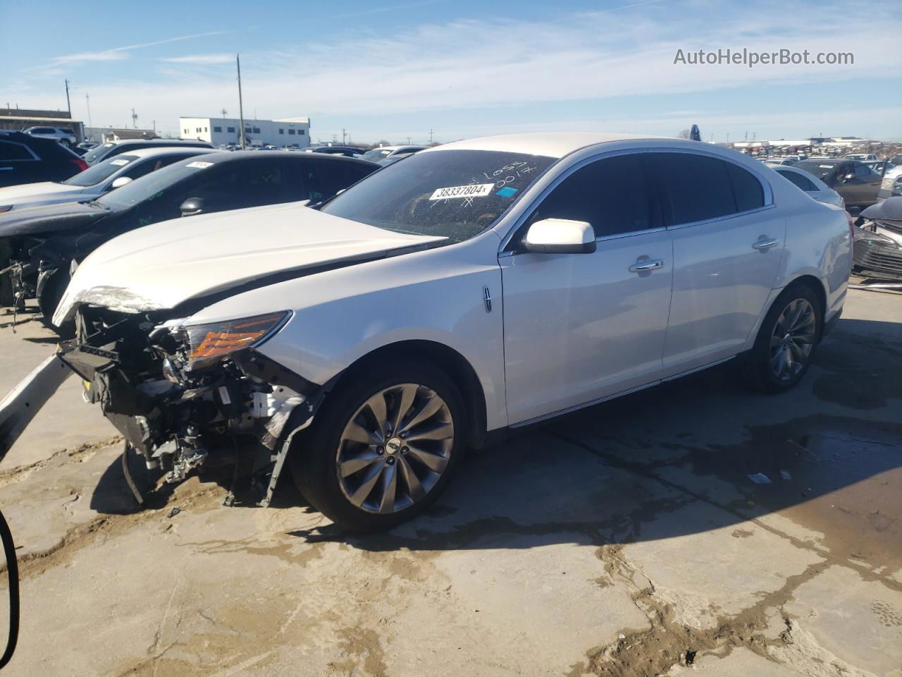 2014 Lincoln Mks  White vin: 1LNHL9DK2EG610017