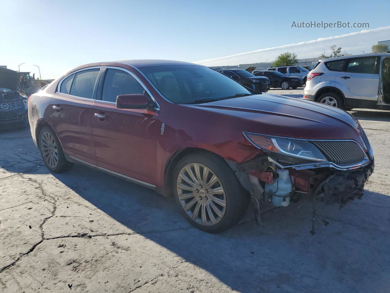 2014 Lincoln Mks  Red vin: 1LNHL9DK4EG606566