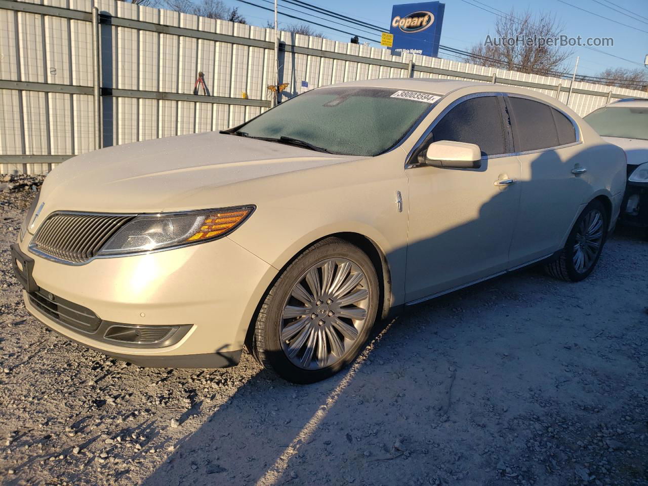 2014 Lincoln Mks  Cream vin: 1LNHL9DK4EG609516