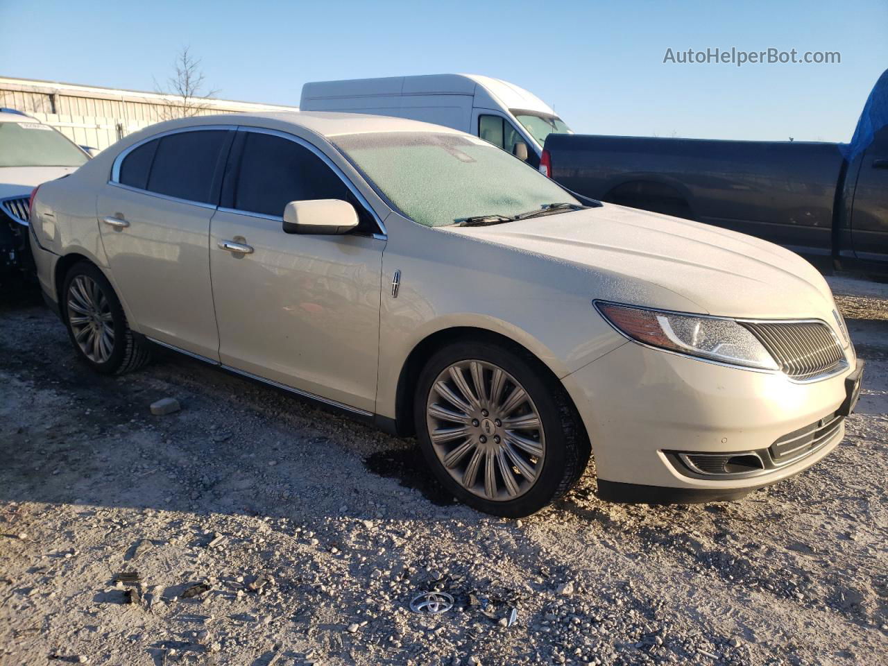 2014 Lincoln Mks  Cream vin: 1LNHL9DK4EG609516