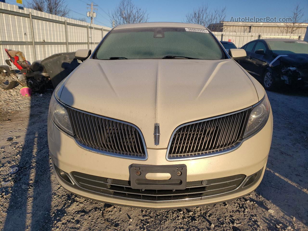 2014 Lincoln Mks  Cream vin: 1LNHL9DK4EG609516