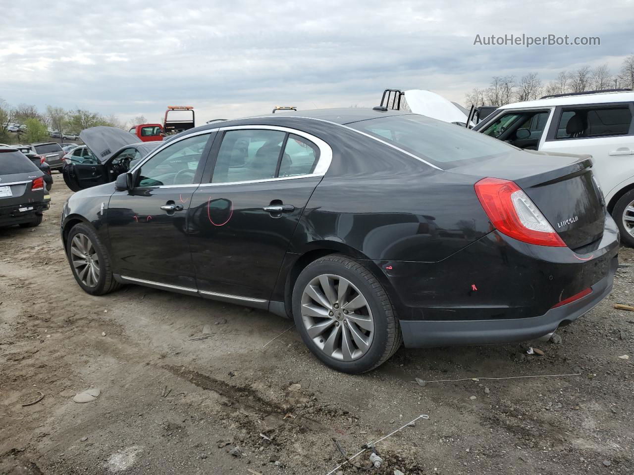 2014 Lincoln Mks  Black vin: 1LNHL9DK5EG609931