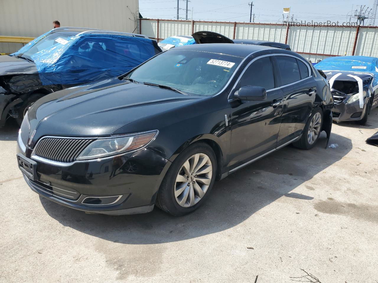 2014 Lincoln Mks  Черный vin: 1LNHL9DK7EG604665