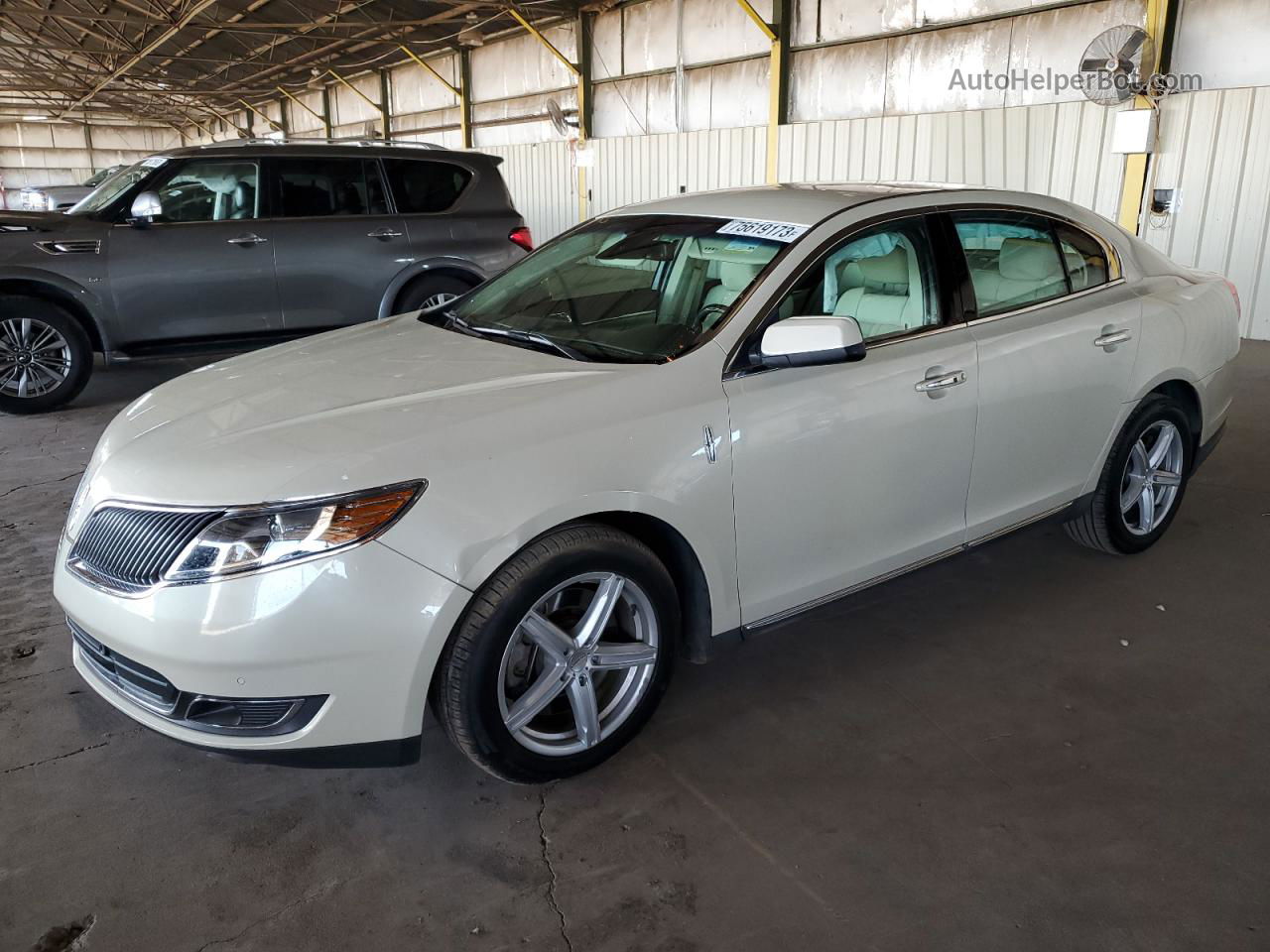 2014 Lincoln Mks  Cream vin: 1LNHL9DK7EG612832