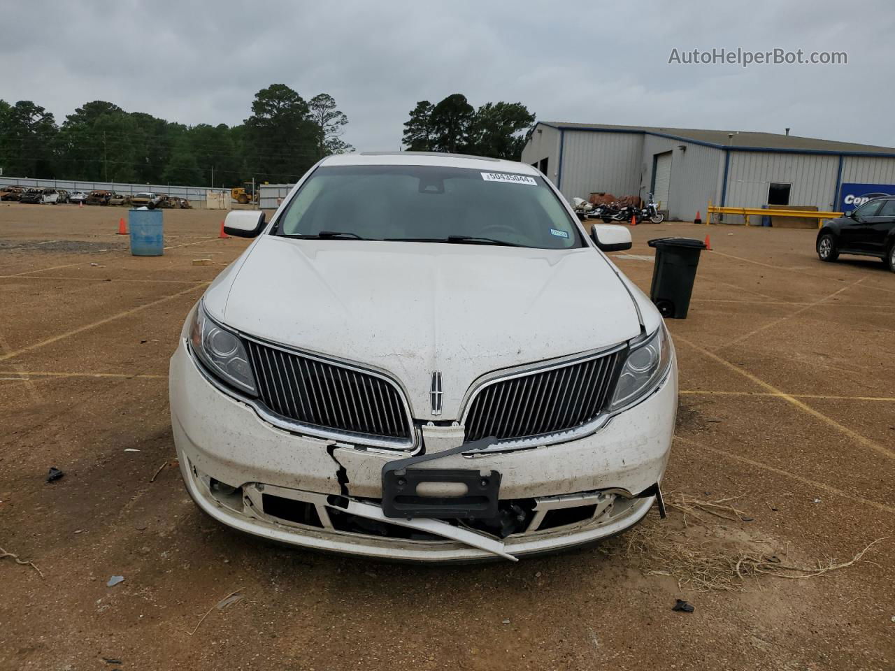 2014 Lincoln Mks  White vin: 1LNHL9DKXEG606653