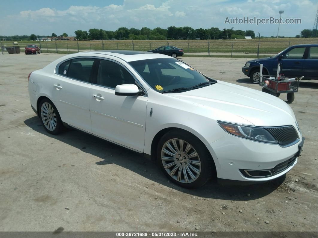 2014 Lincoln Mks   White vin: 1LNHL9EK1EG611738