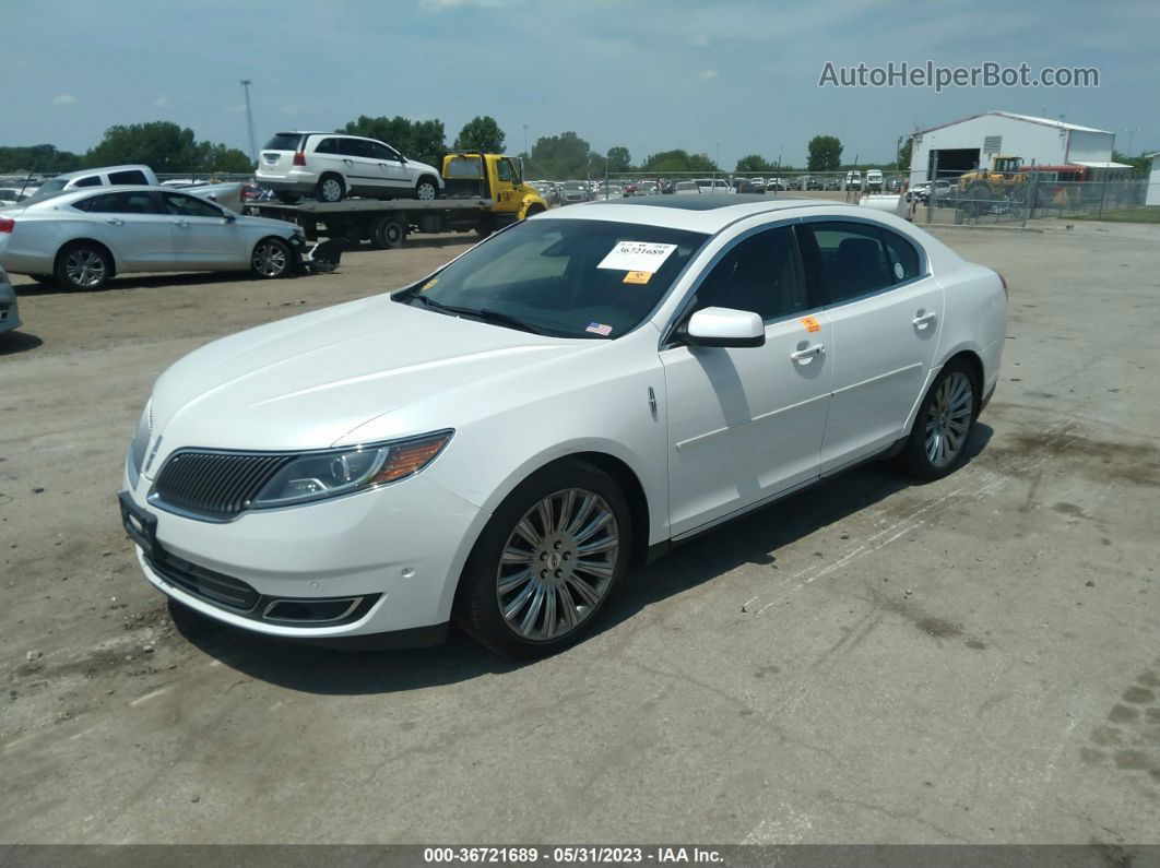 2014 Lincoln Mks   White vin: 1LNHL9EK1EG611738