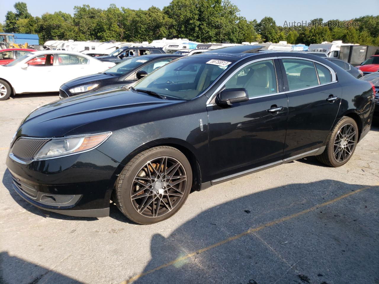 2014 Lincoln Mks  Black vin: 1LNHL9EK3EG602443