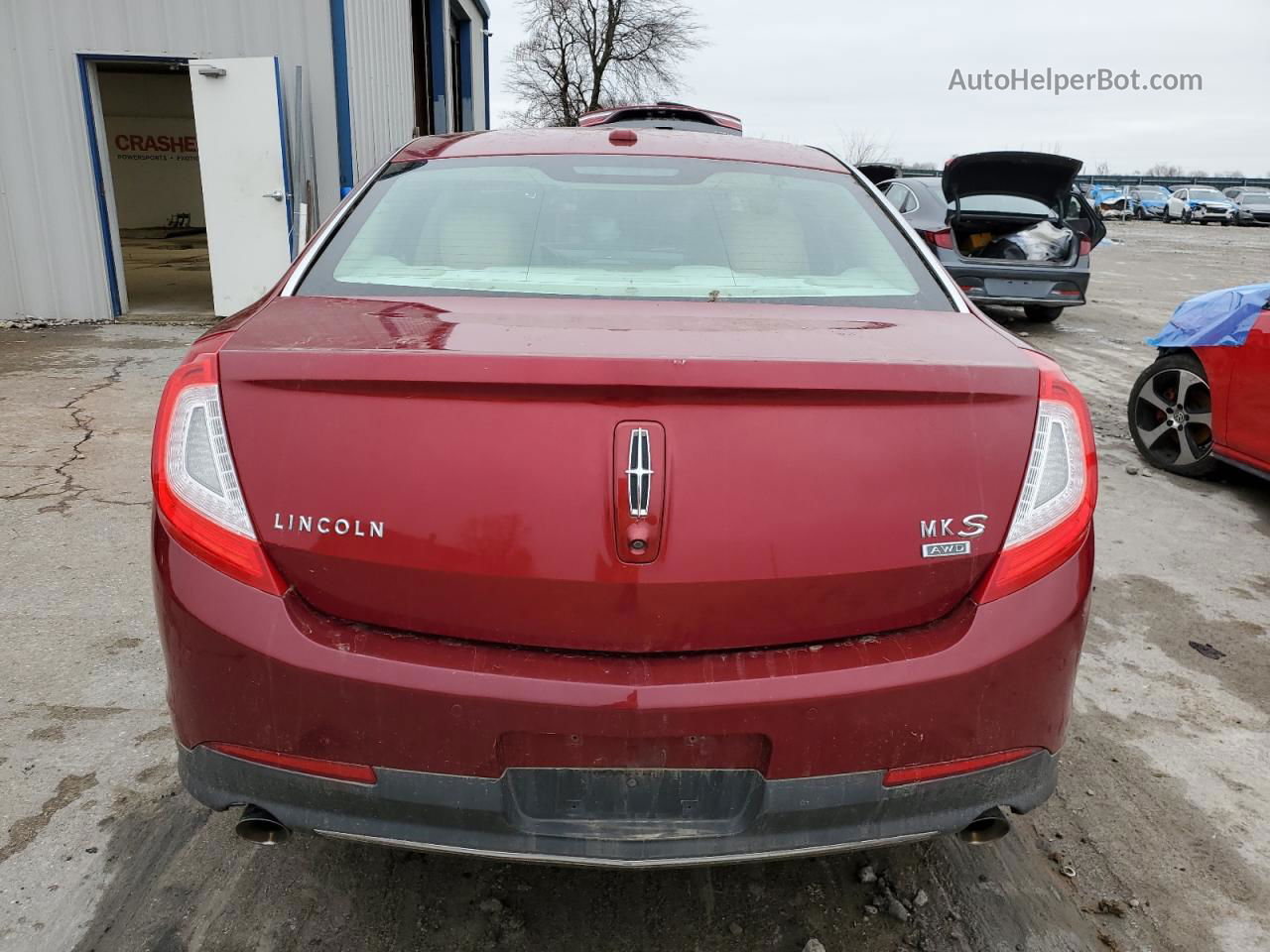 2014 Lincoln Mks  Красный vin: 1LNHL9EK4EG600586