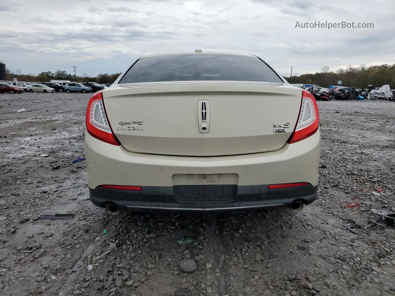 2014 Lincoln Mks  Cream vin: 1LNHL9EK5EG600869