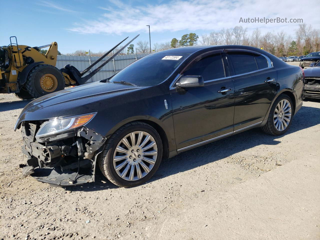 2014 Lincoln Mks  Черный vin: 1LNHL9EK6EG608074