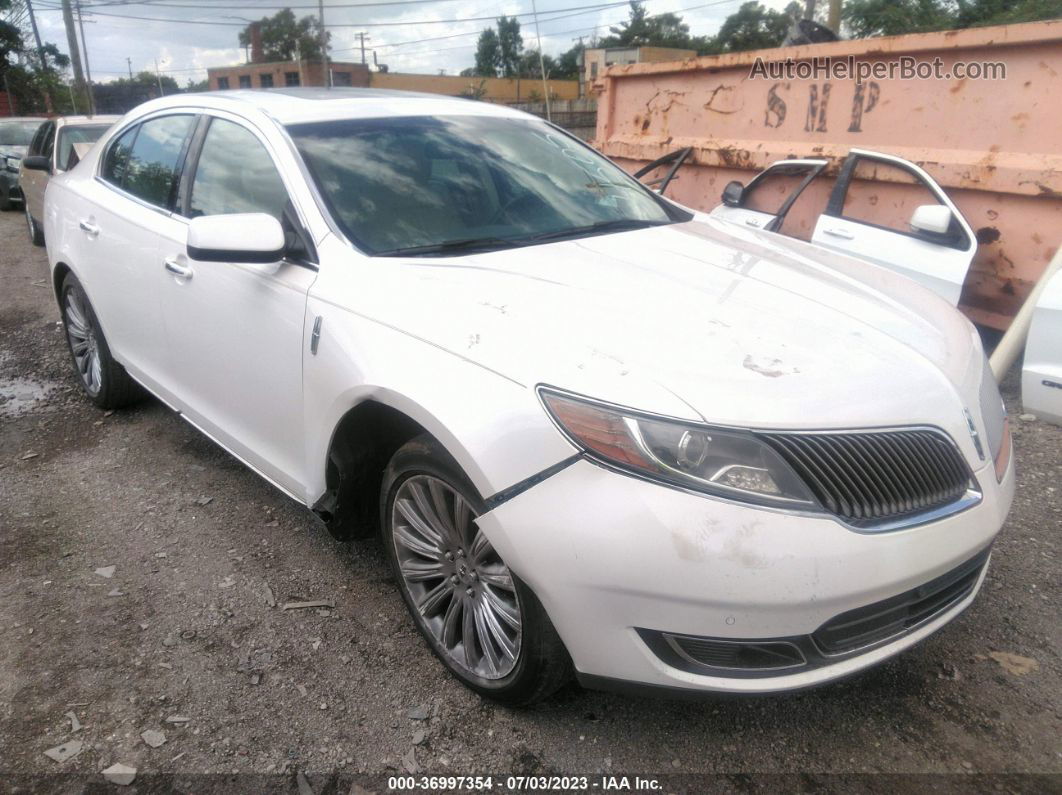 2014 Lincoln Mks   White vin: 1LNHL9EK9EG604505