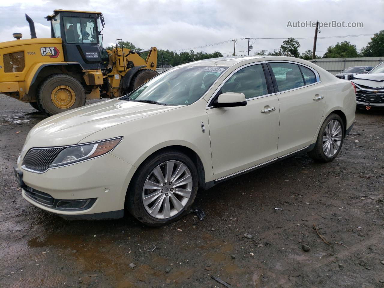 2014 Lincoln Mks  Cream vin: 1LNHL9FT0EG600043