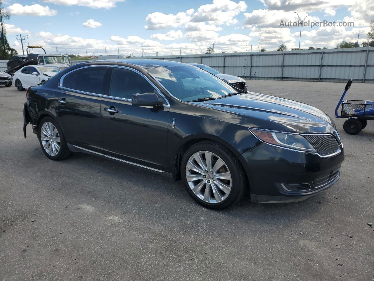 2014 Lincoln Mks  Black vin: 1LNHL9FT0EG600754