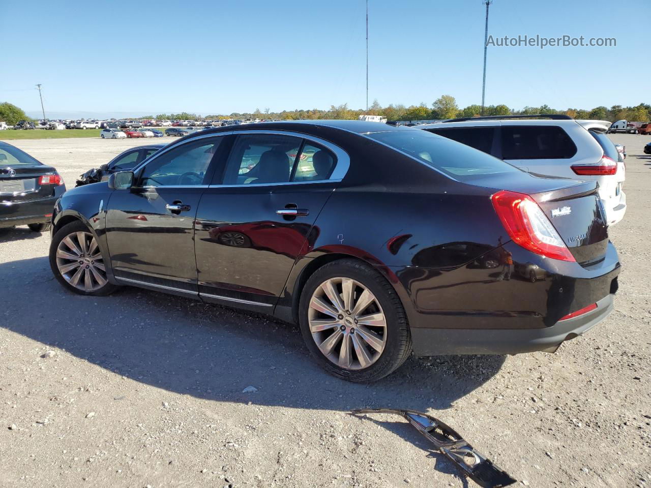 2014 Lincoln Mks  Black vin: 1LNHL9FT0EG607266