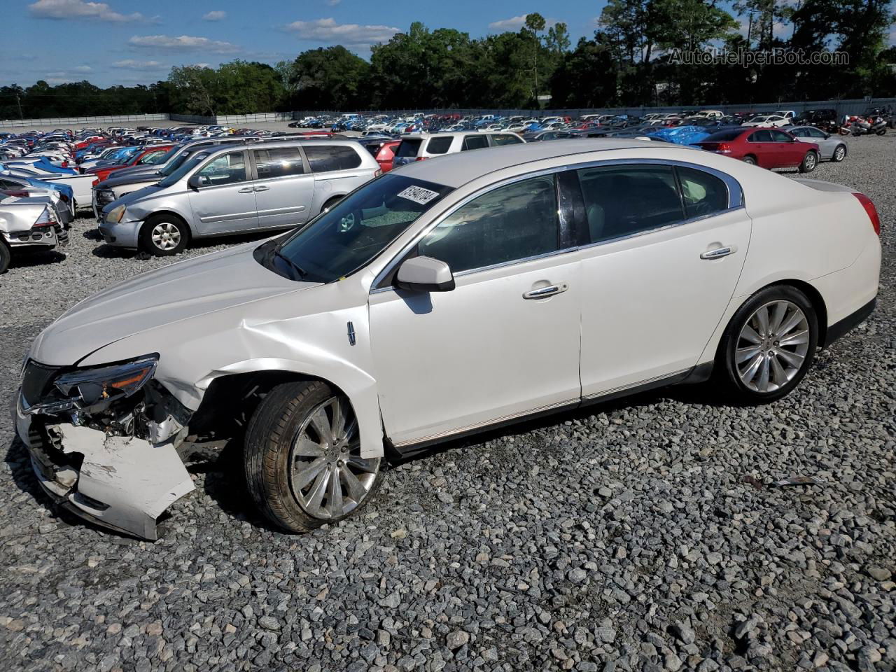 2014 Lincoln Mks  White vin: 1LNHL9FT3EG600361