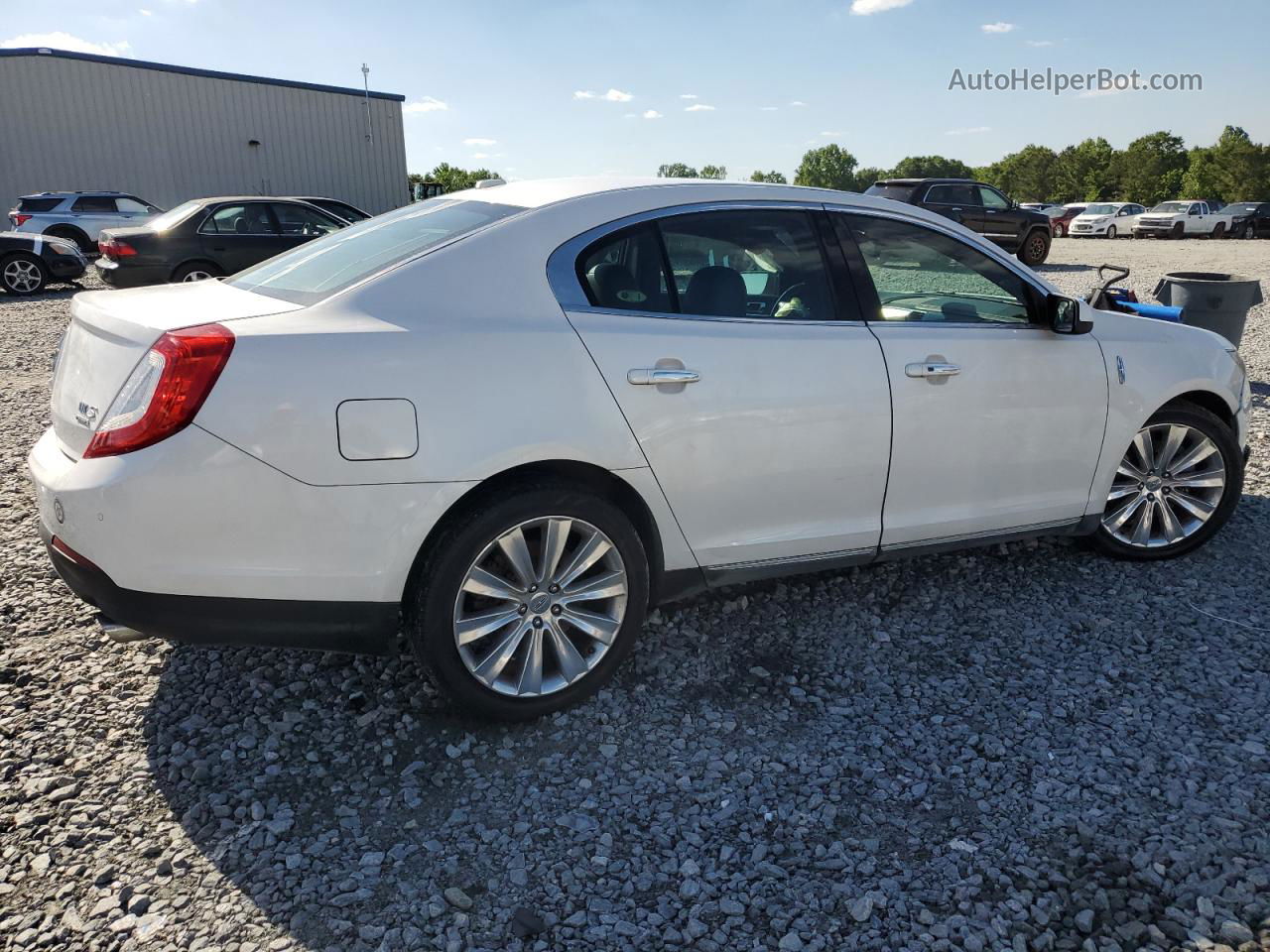 2014 Lincoln Mks  White vin: 1LNHL9FT3EG600361