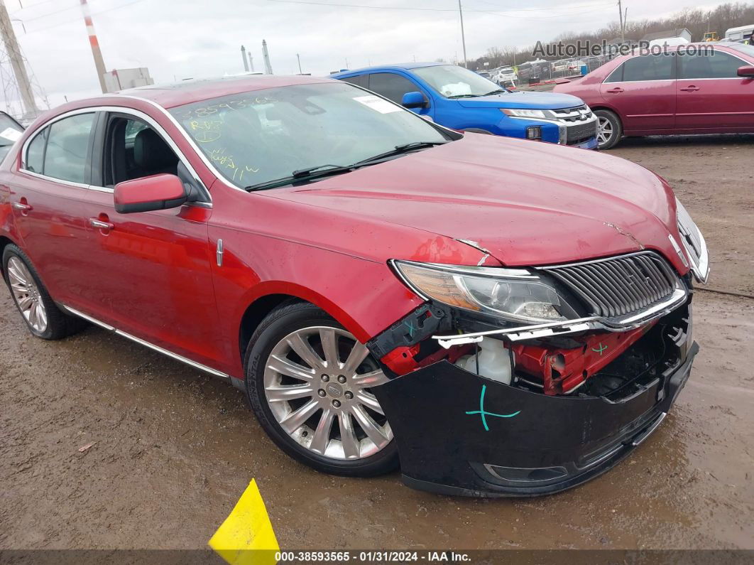 2014 Lincoln Mks Ecoboost Red vin: 1LNHL9FT3EG600621