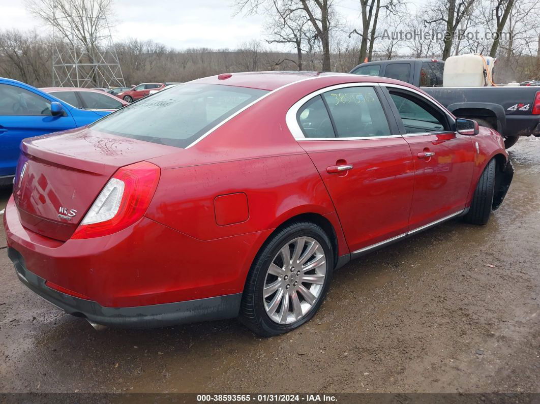 2014 Lincoln Mks Ecoboost Красный vin: 1LNHL9FT3EG600621