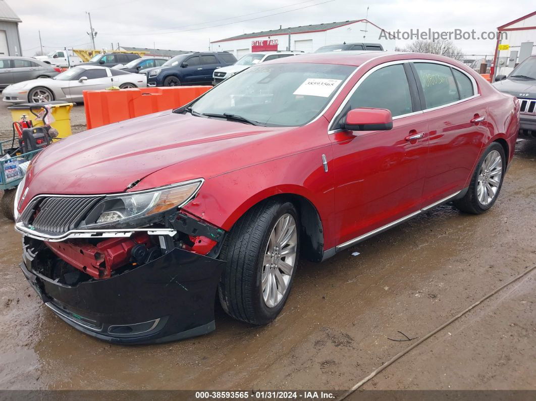 2014 Lincoln Mks Ecoboost Red vin: 1LNHL9FT3EG600621