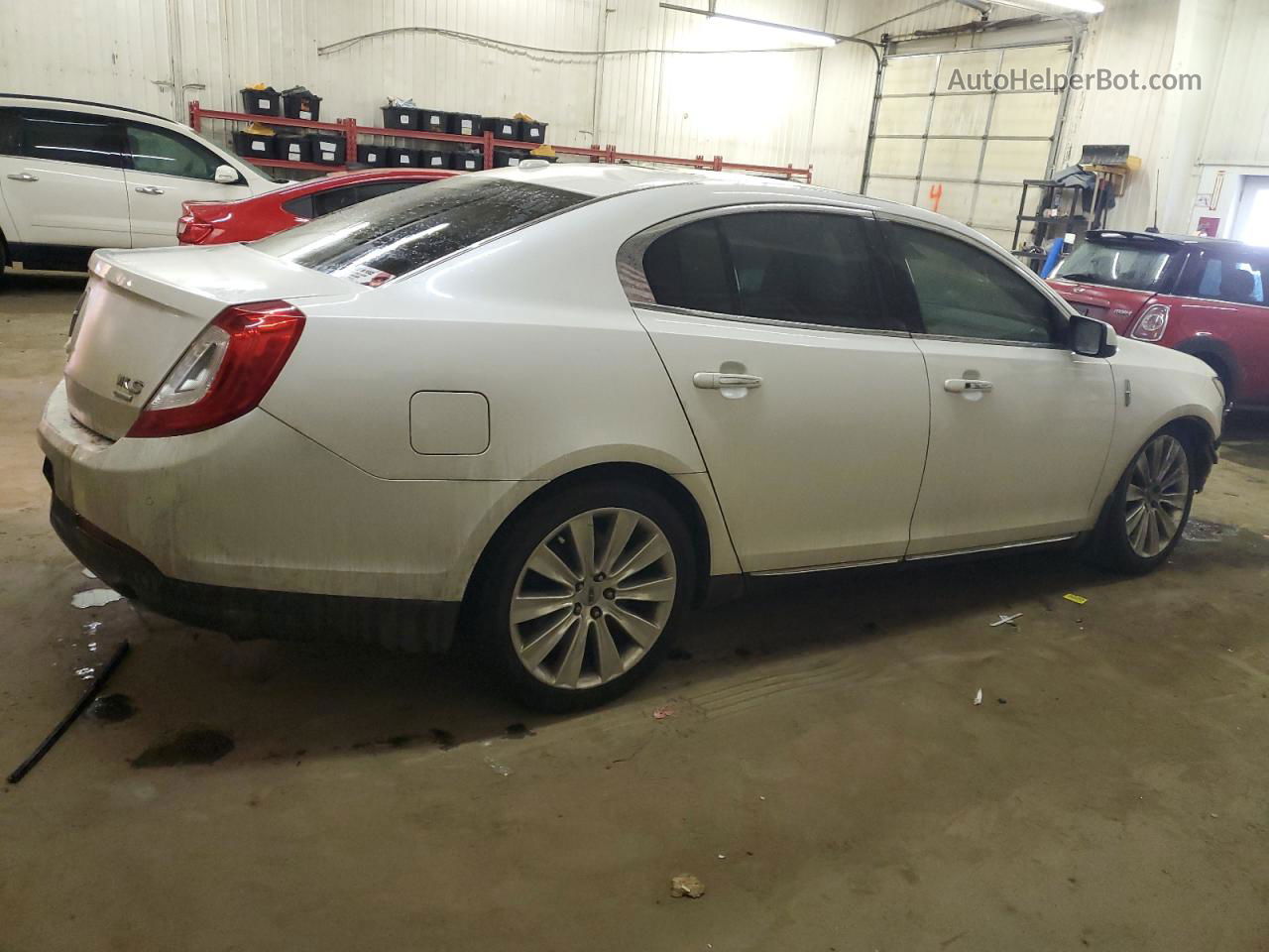 2014 Lincoln Mks  White vin: 1LNHL9FT3EG600652