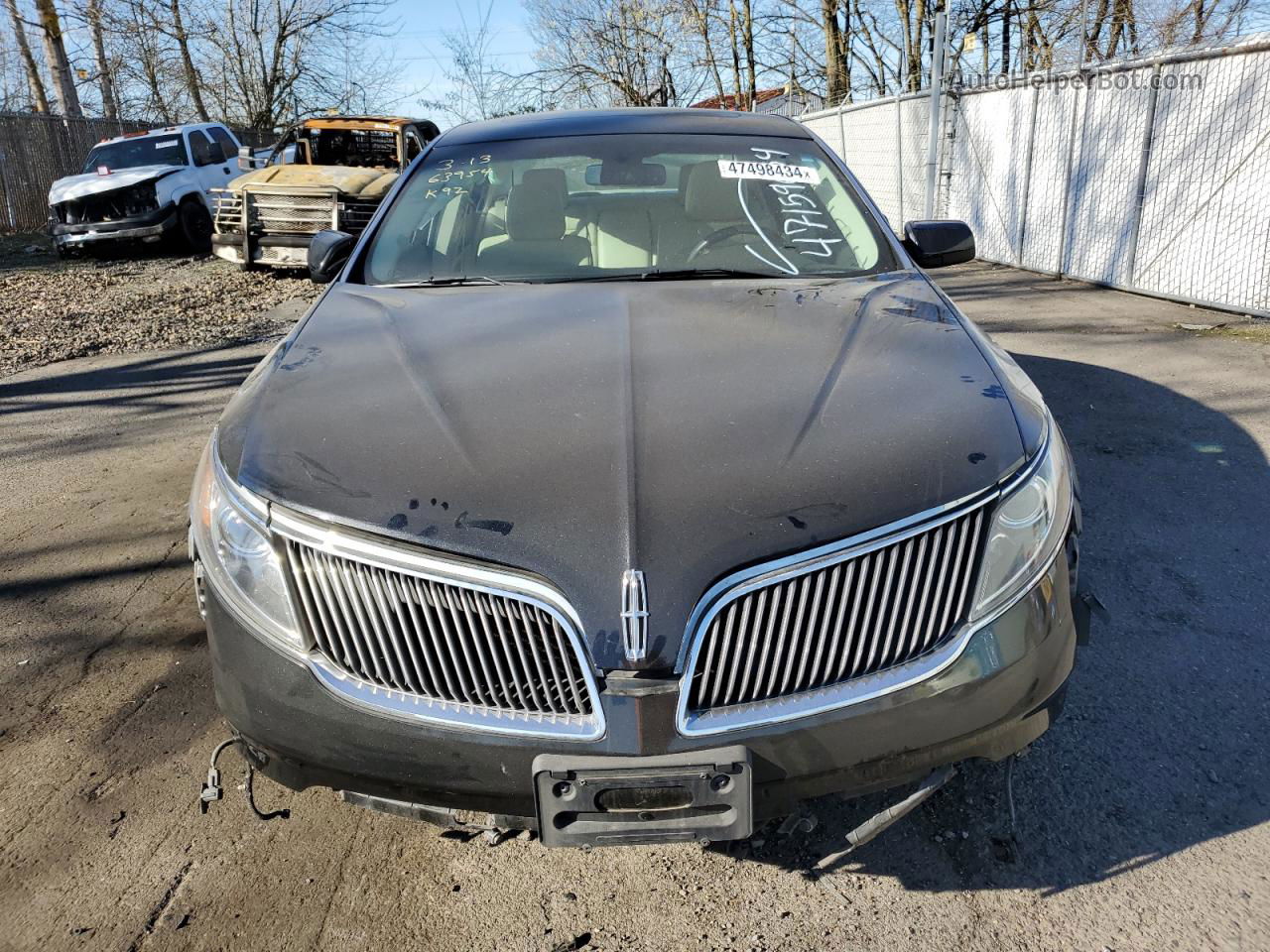 2014 Lincoln Mks  Черный vin: 1LNHL9FT3EG606595