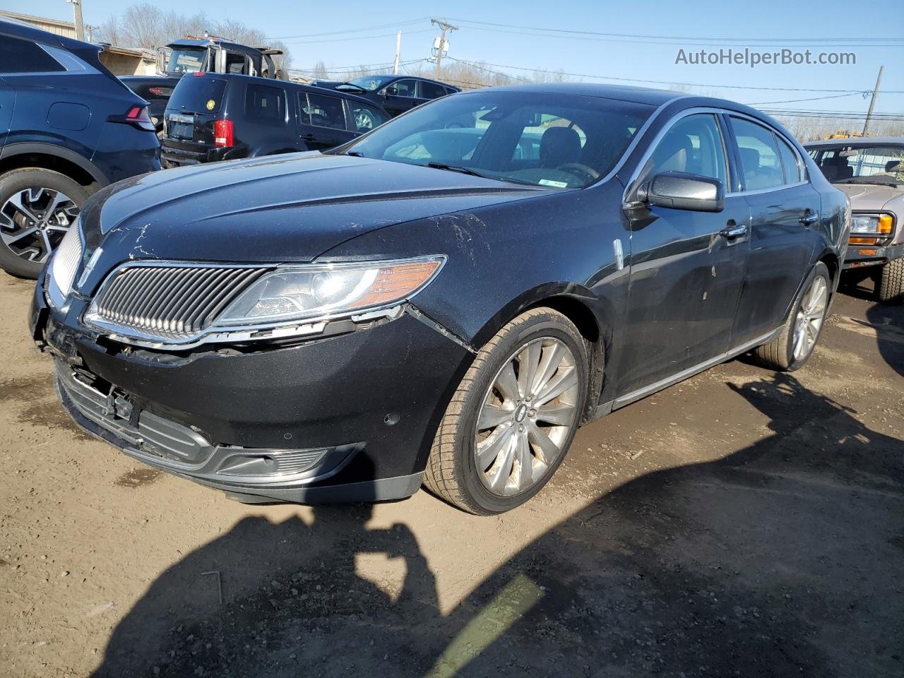 2014 Lincoln Mks  Черный vin: 1LNHL9FT5EG601446