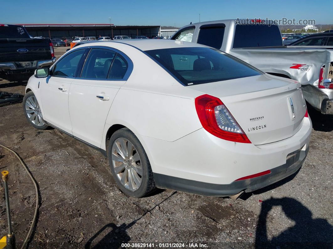 2014 Lincoln Mks Ecoboost White vin: 1LNHL9FT5EG604640