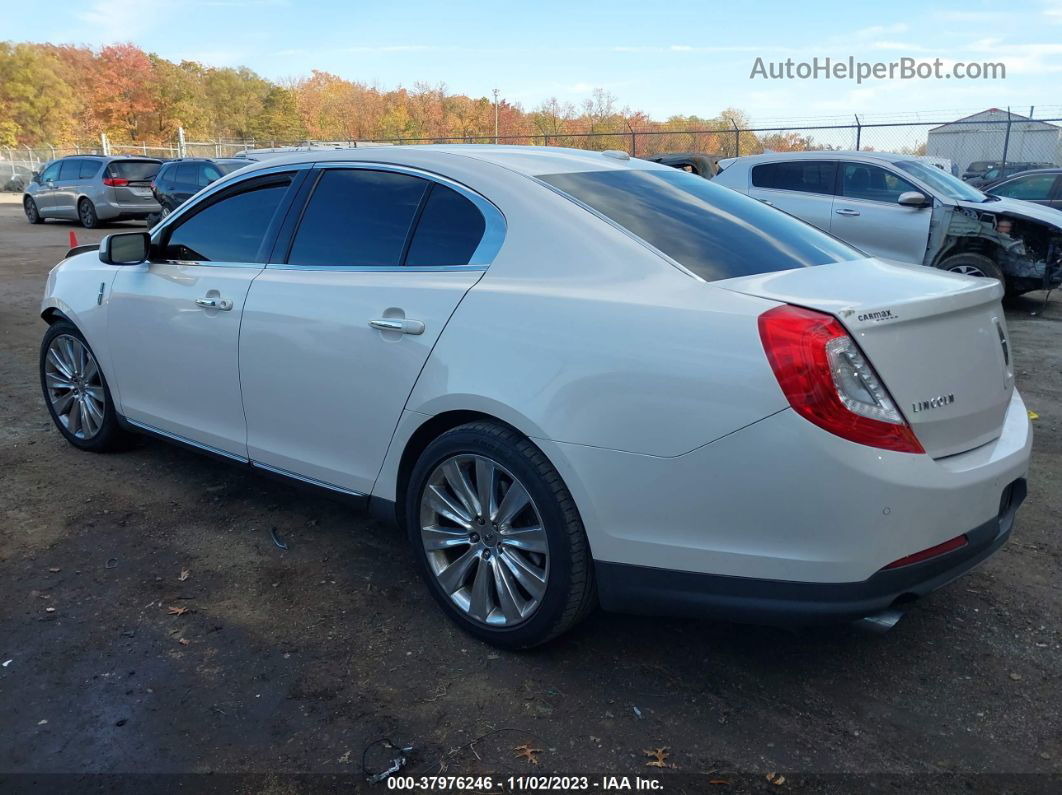 2014 Lincoln Mks Ecoboost White vin: 1LNHL9FT5EG612382