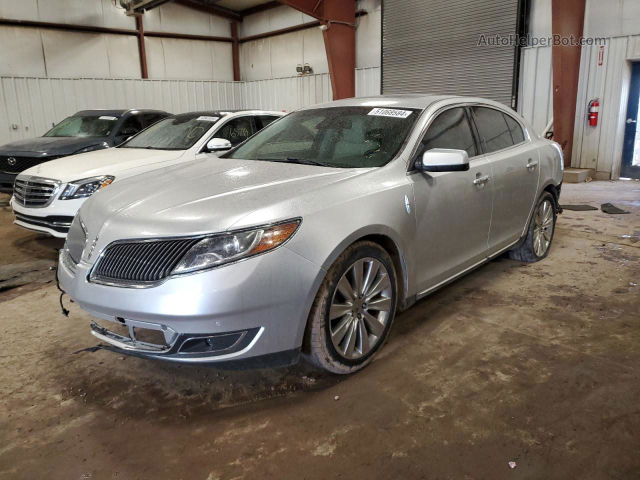 2014 Lincoln Mks  Silver vin: 1LNHL9FT6EG608504