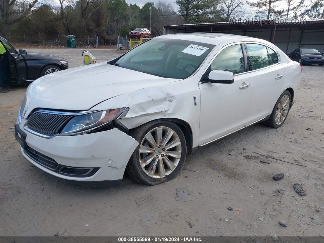 2014 Lincoln Mks Ecoboost White vin: 1LNHL9FT6EG609832