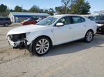 2014 Lincoln Mks  White vin: 1LNHL9FT7EG604557