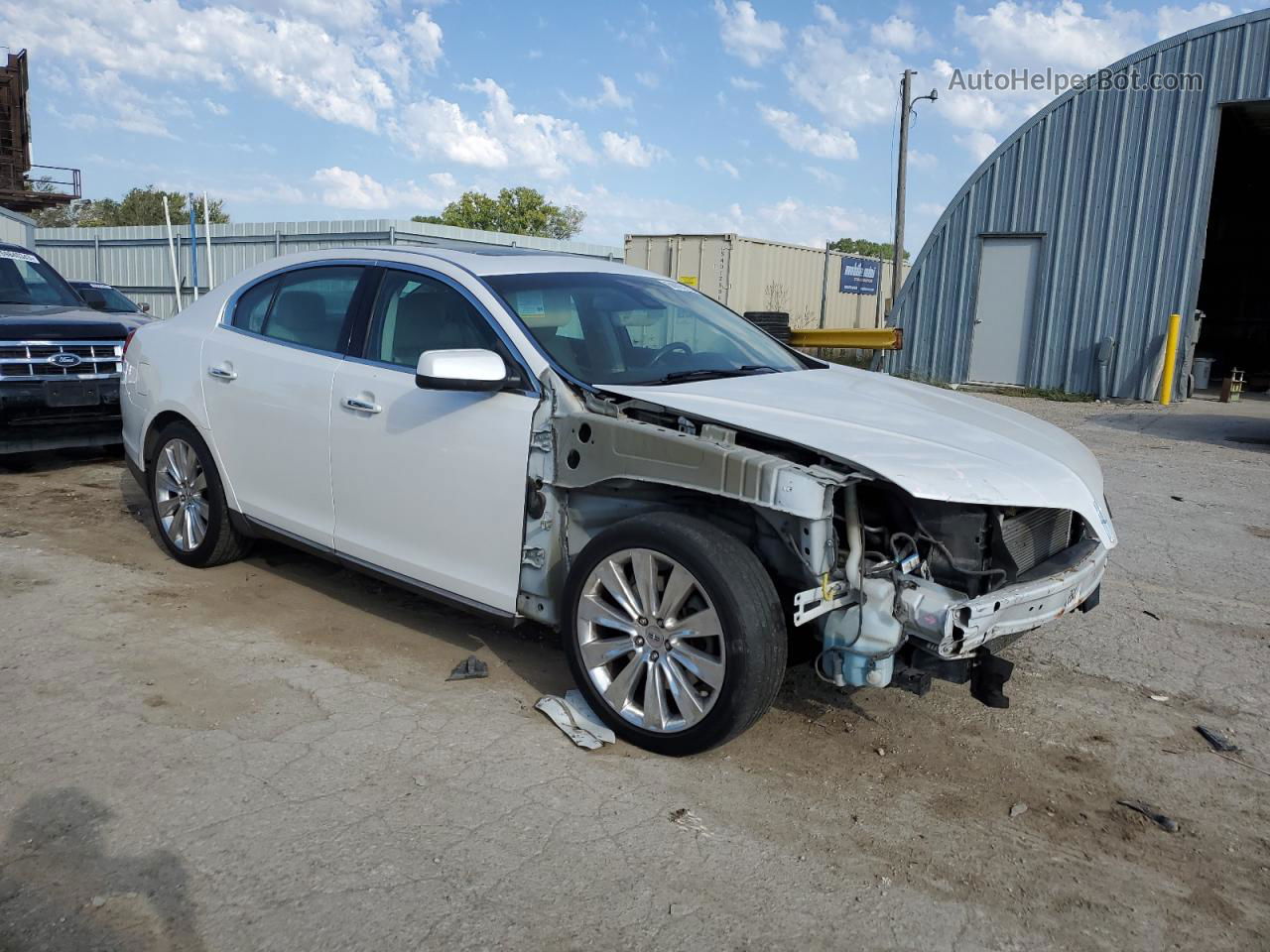 2014 Lincoln Mks  White vin: 1LNHL9FT7EG604557