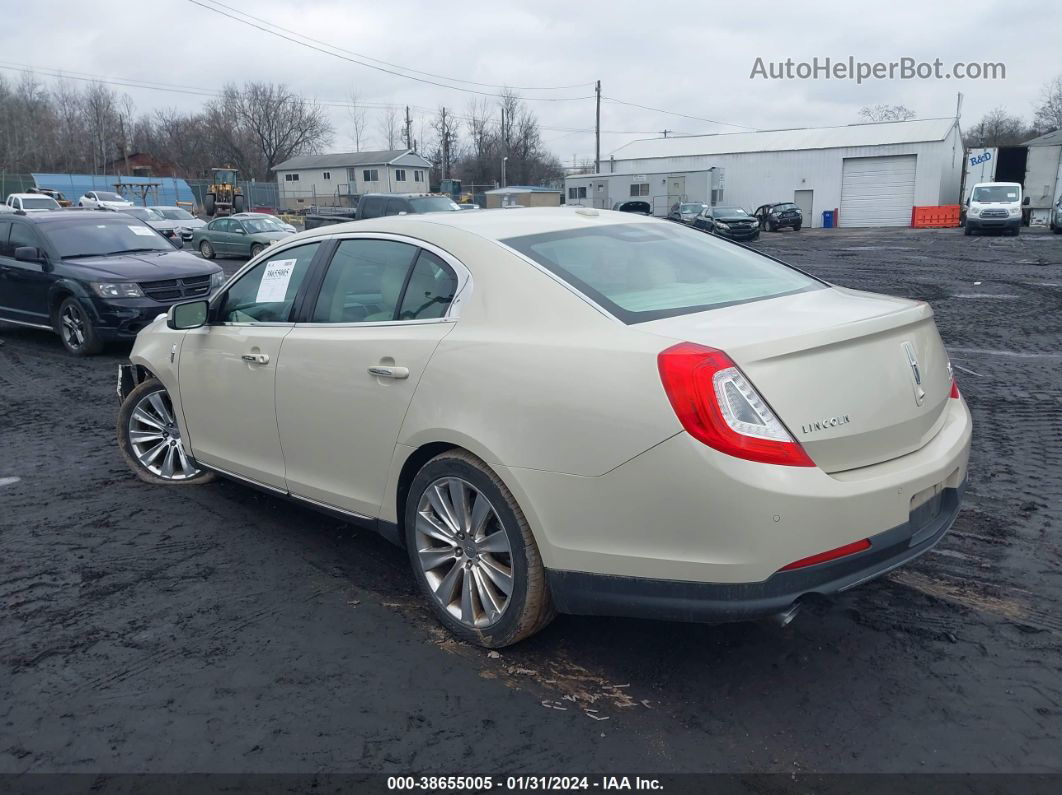 2014 Lincoln Mks Ecoboost Cream vin: 1LNHL9FT9EG612238