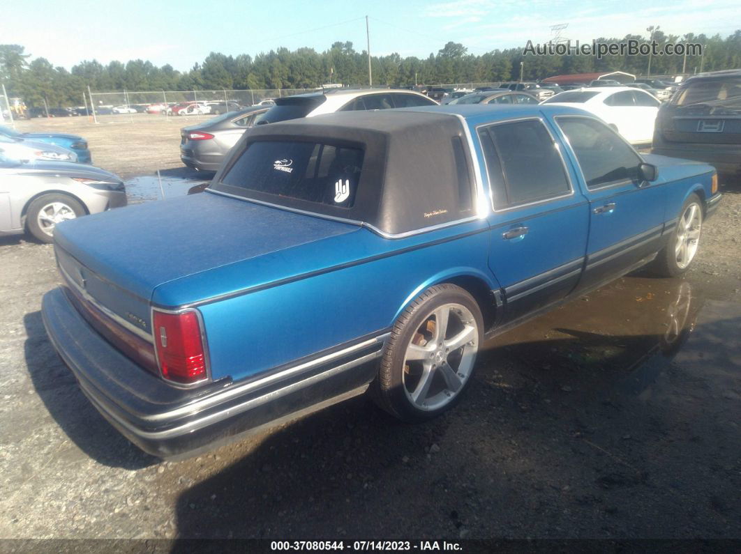 1992 Lincoln Town Car Executive Blue vin: 1LNLM81W5NY620740