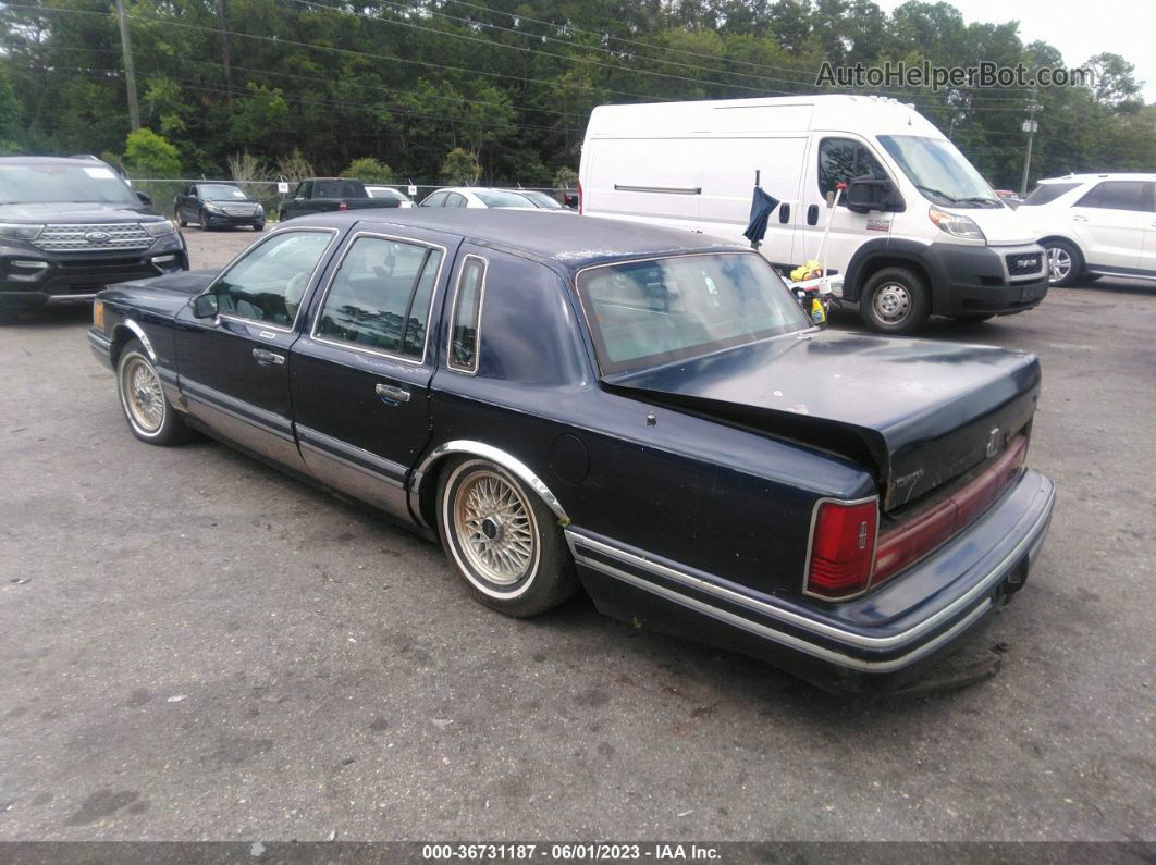 1992 Lincoln Town Car Executive Dark Blue vin: 1LNLM81W9NY732635