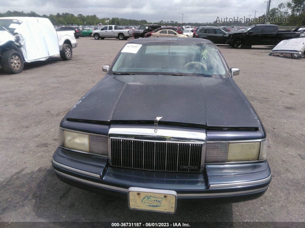 1992 Lincoln Town Car Executive Dark Blue vin: 1LNLM81W9NY732635