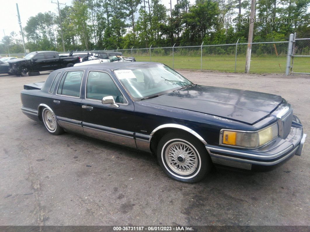 1992 Lincoln Town Car Executive Dark Blue vin: 1LNLM81W9NY732635