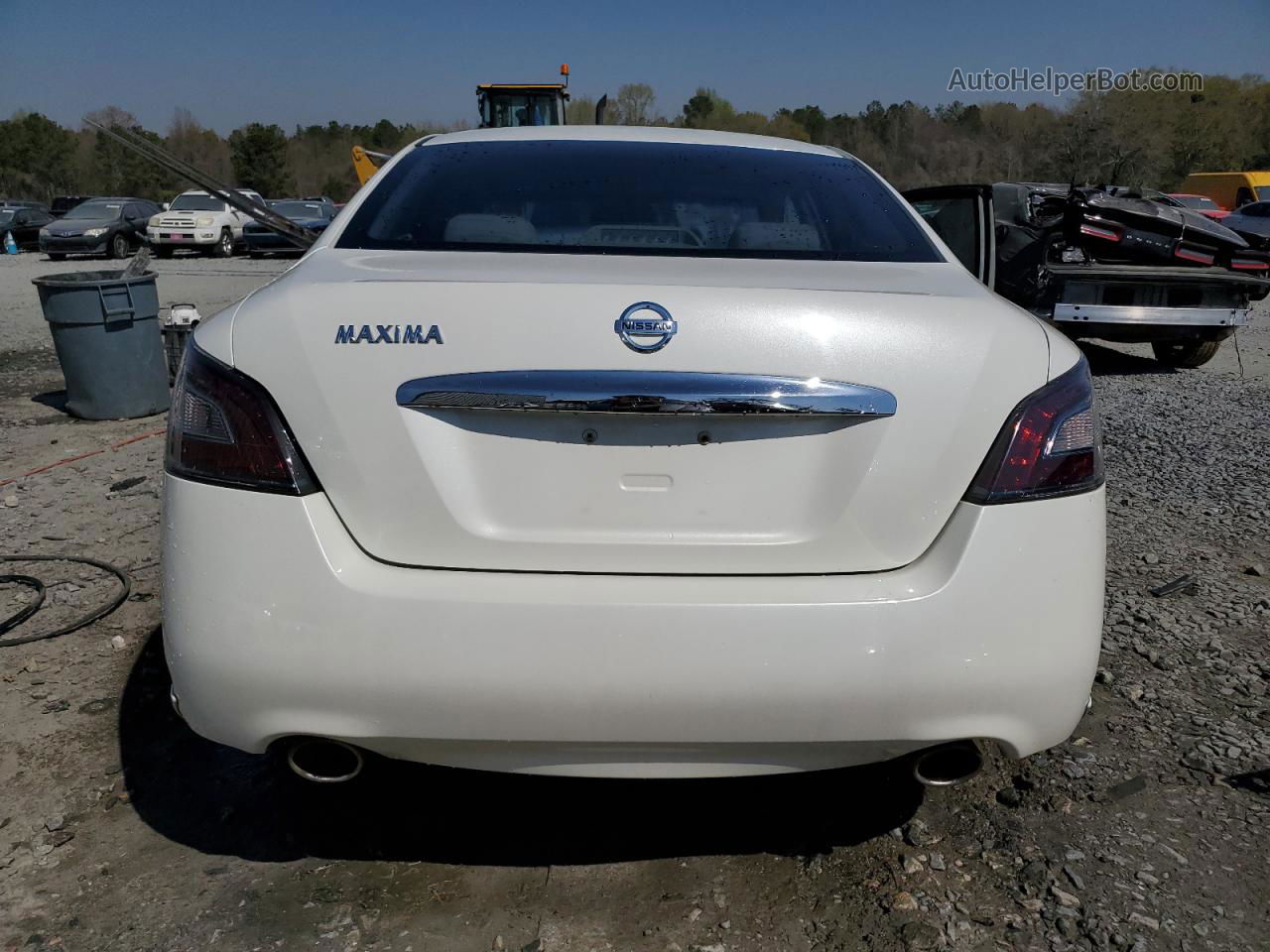 2014 Nissan Maxima S White vin: 1N4AA5AP0EC443769